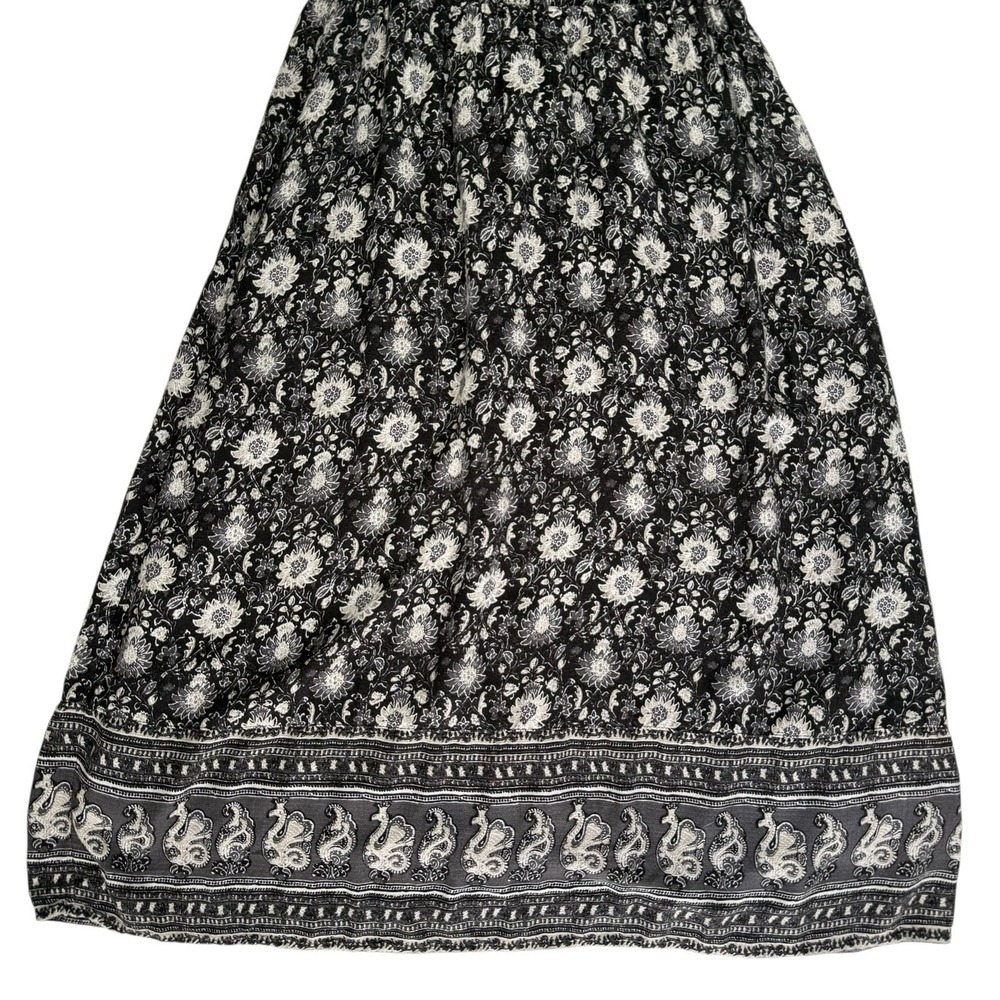 Lucky Brand Womens Floral Sleeveless Midi Dress Medium Paisley Boho Cottagecore - Picture 9 of 16